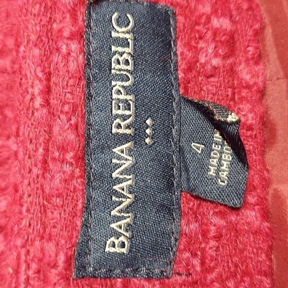 Banana Republic Merlot Wool Skirt Size 4 - Picture 9 of 11